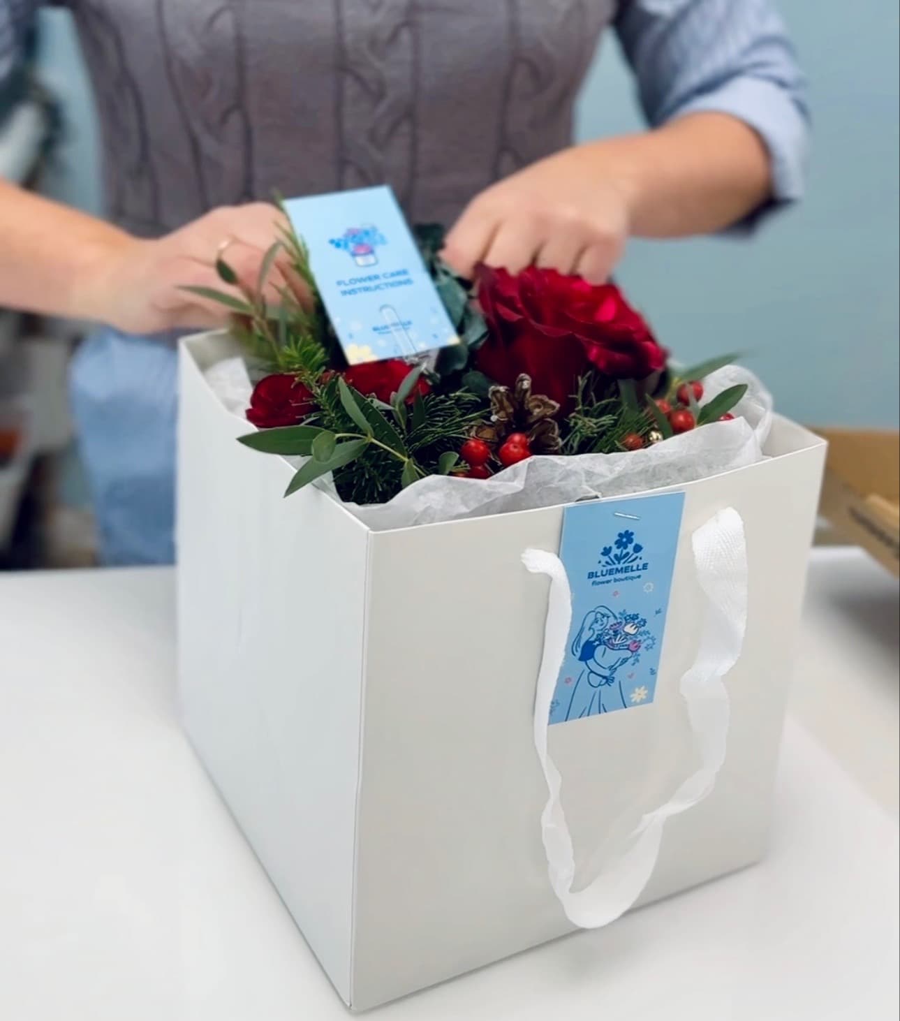 It’s very important how your flowers are transported and wrapped.