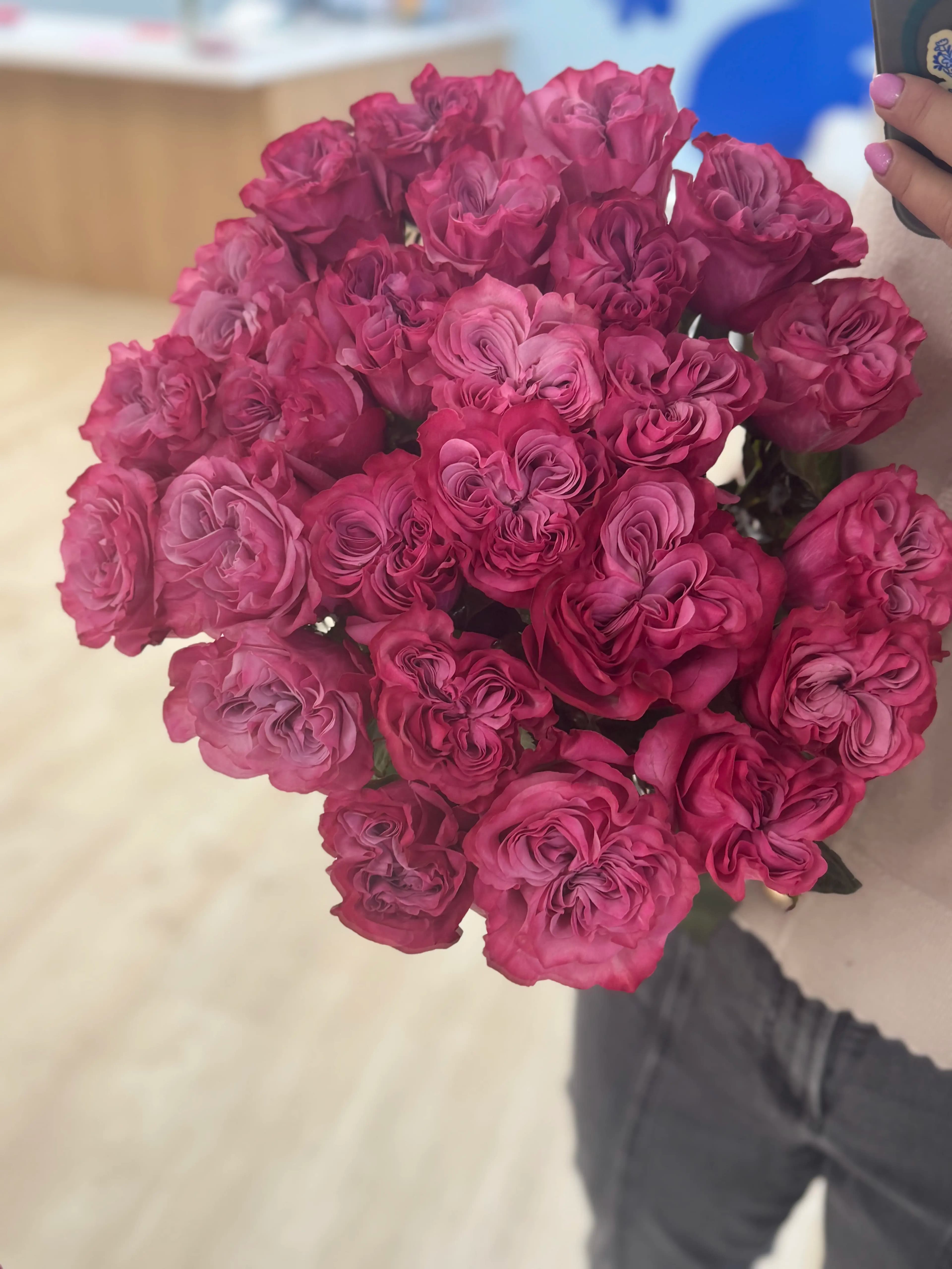 Pink Garden Rose Luxe Bouquet