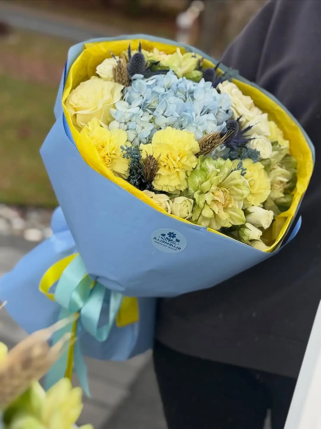 Blue and Yellow Blooms