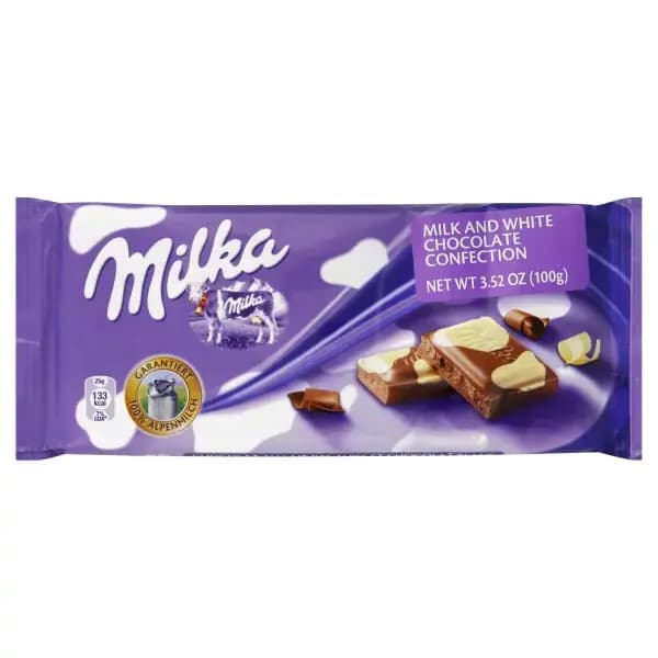 Milka Milk and White